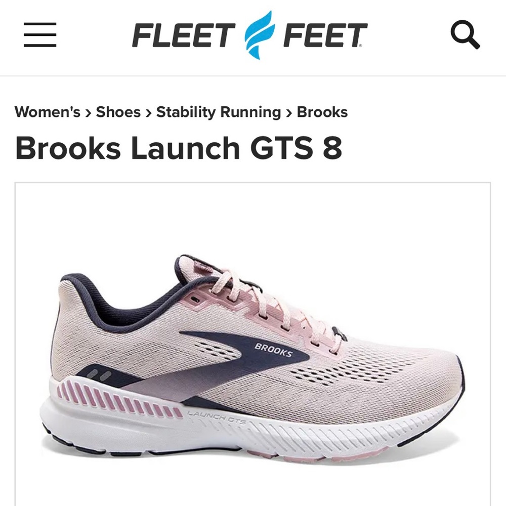 Brooks Launch 8 GTS running shoes size 10 NIB